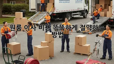 원룸 이사, 비용 똑똑하게 절약하는 방법!
